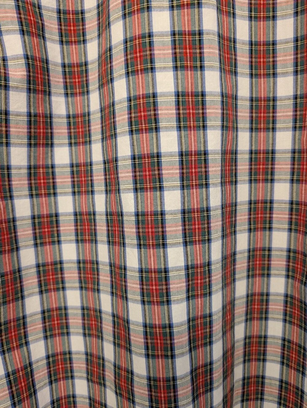J.CREW Slim Tartan Plaid Shirt Button Down Unisex Poplin Blue Red White Green